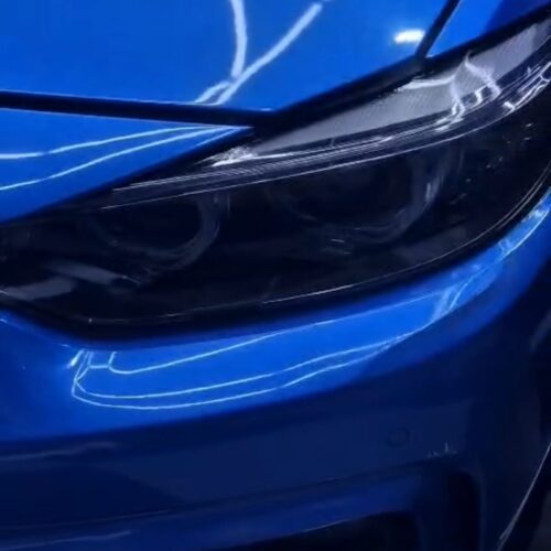 Car Head Lights smoke