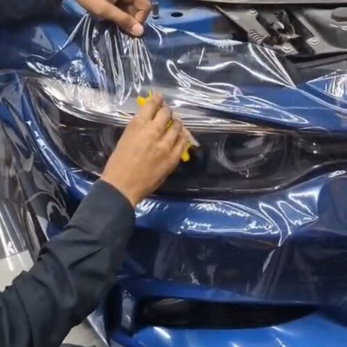 Car Head Lights smoke